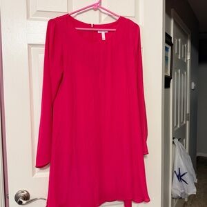 3 pink dresses and 1 pink T-shirt Elegant Pink Long Sleeve Dress all for one.
